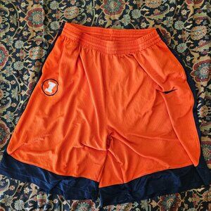 Nike Illinois Fighting Illini Men's Shorts Orange/Navy Blue XXL